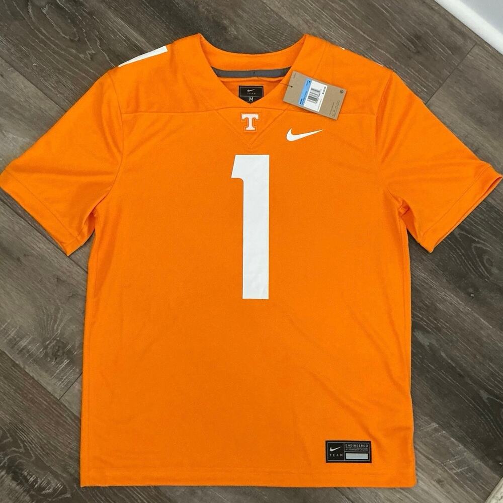 NWT Nike Tennessee Volunteers #1 Home Football Jersey Mens Medium Orange
